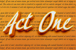 Act One Font: Playful Branding for Small Business