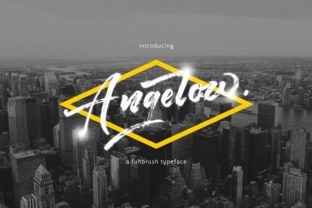 Angelow Font Review: Rough Brush Lettering for Makers