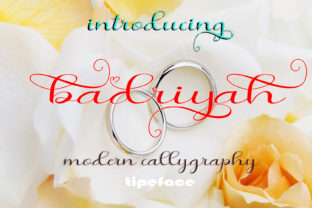 Badriyah Font for Handmade Labels and Elegant Crafts