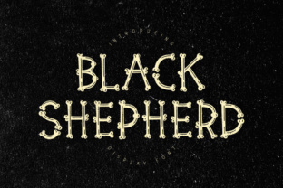 Black Shepherd Font for Halloween Editorial Design