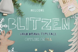 Blitzen Font: Handcrafted Script for Small Business Branding