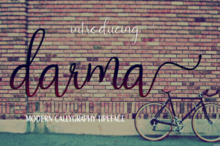 Darma Font: Handwritten Script for Craft Projects