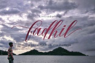 Fadhil Font: A Fluid Script for Handmade Products