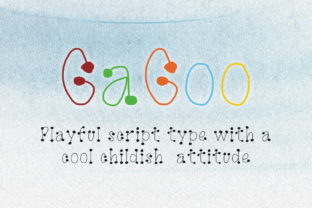 GaGoo Font: Playful Script for Kids Crafts & Products