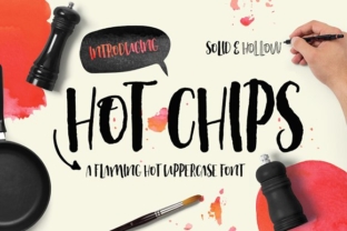 Hot Chips Font Review for Handmade Labels and Packaging