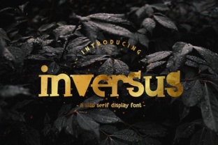Inversus Font: Bold Slab Serif for Impactful Branding