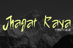 Jhagat Raya Font: Bold Hand-Painted Type for Web Design