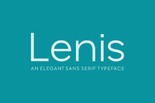 Lenis Font: Elegant Sans Serif for Brand Identity