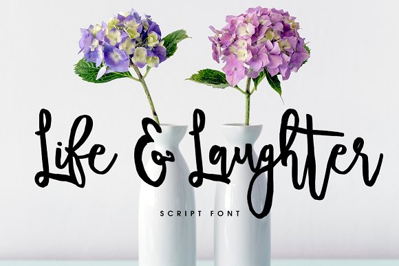 Life Laughter Font for Handmade Labels and Creative Projects