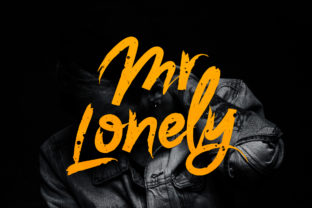 Mr. Lonely Font: A Handmade Brush Typeface for Branding
