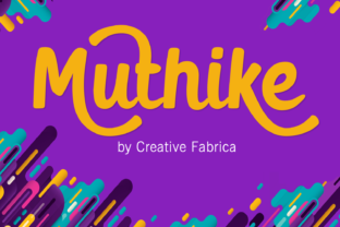 Muthike Font: Bold Hand Painted Type for Web Design