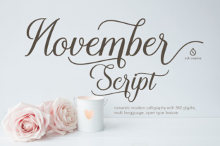 November Font: Elegant Script for Small Business Branding