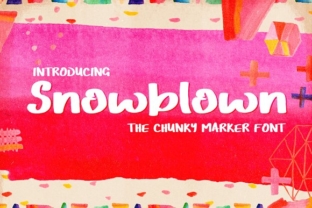 Snowblown Font: Handcrafted Script for Makers