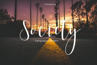 Society Font: Hand Brushed Script for Makers