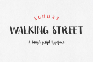 Sunday Walking Street Font for Editorial Design
