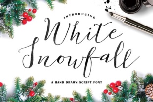 White Snowfall Font: Elevating Small Business Branding