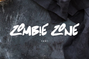 Zombie Zone Font for Handmade Crafts and Product Labels